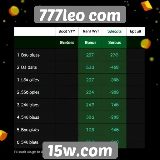 Comparação de bônus oferecidos pelo 777leo com